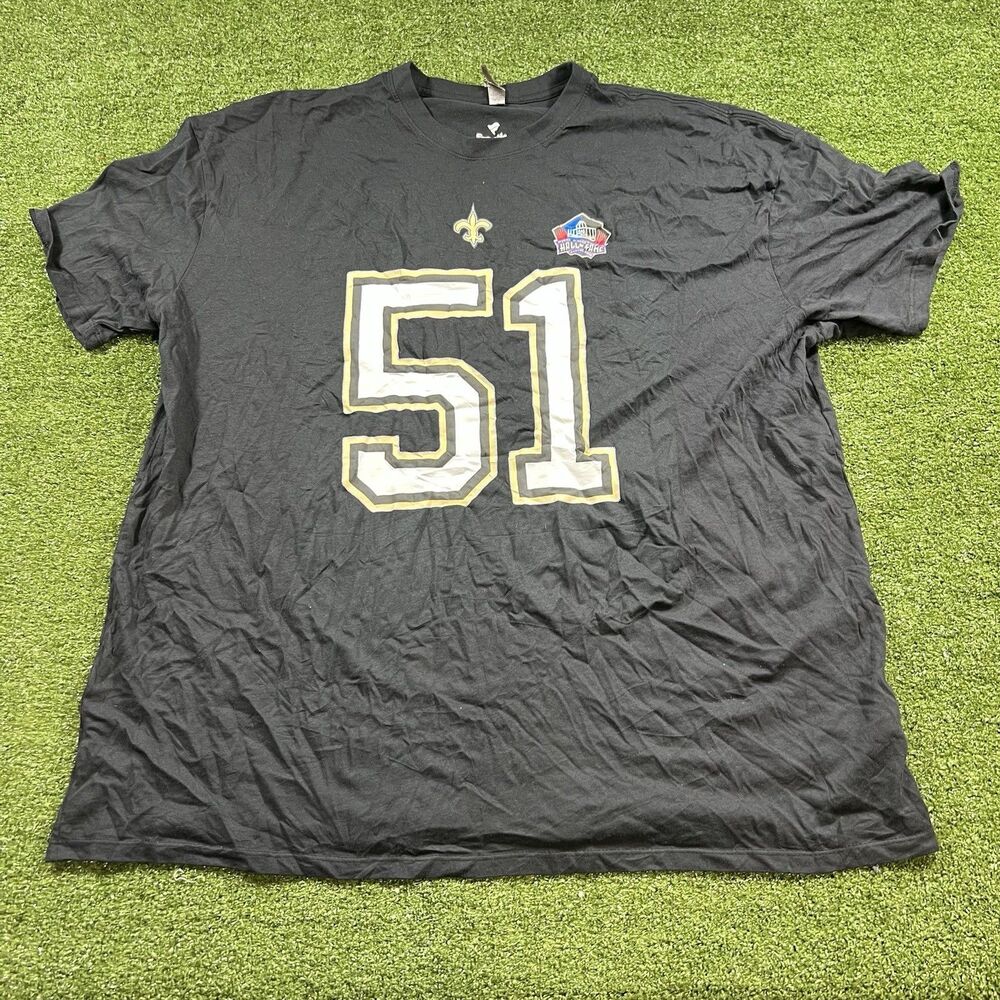 Fanatics New Orleans Saints Sam Mills #51 HOF Graphic Tee NWOT 3XL